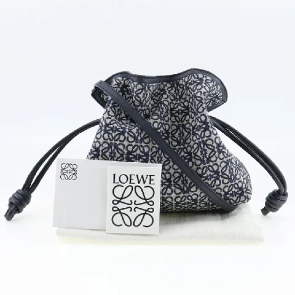 Loewe Pre-owned Leather crossbody-bags Blue Dames