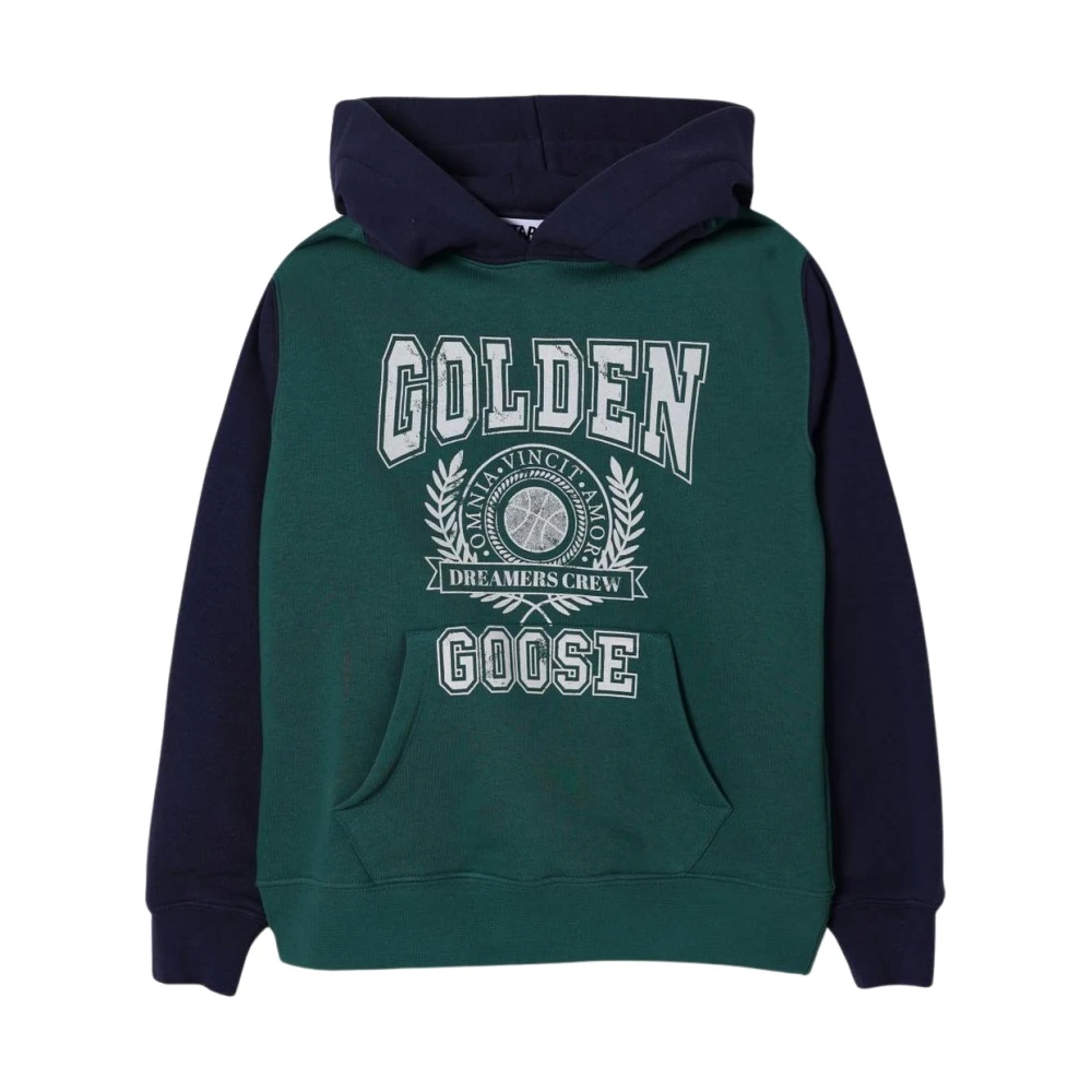 Golden Goose Unisex Kids Green Stylish Kids Sweater