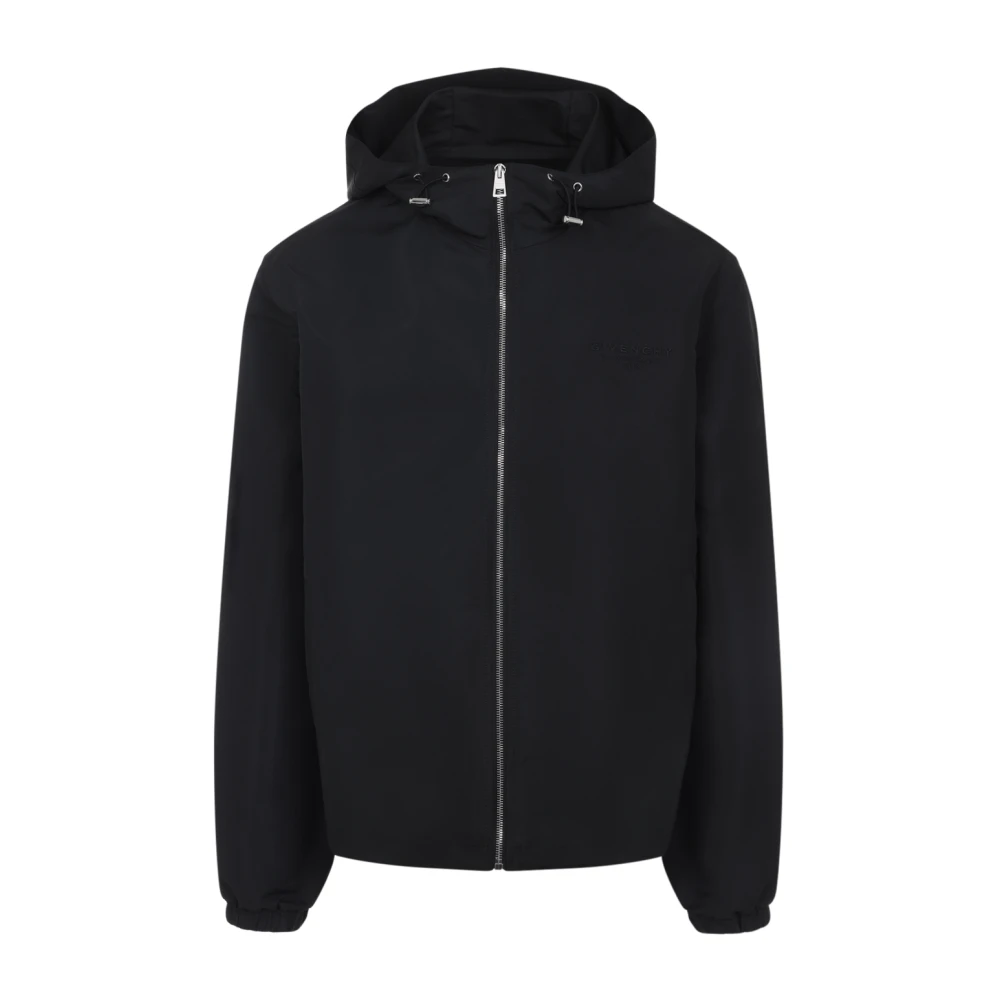 Givenchy Svart Stilig Windbreaker Jacka För Män