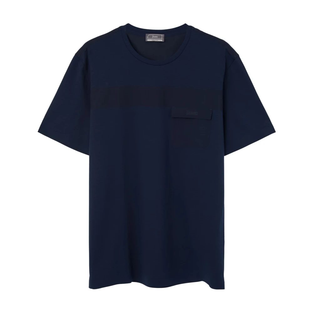 Herno - Tops > T-Shirts - Blue - Herno - Modalova