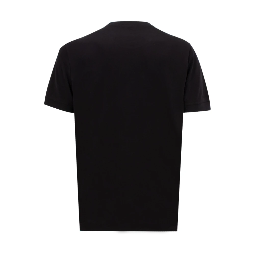 Kiton Katoenen Crew Neck T-shirt Black Heren