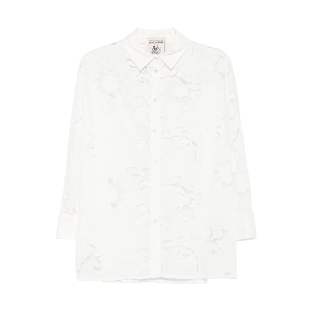 Semicouture White Shirts, Female, L, Tiffany A030 Shirt