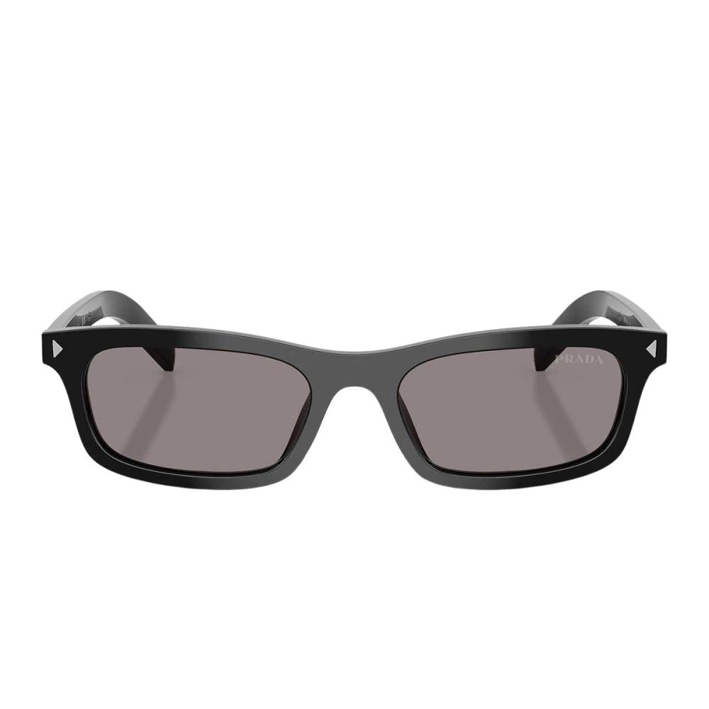 Prada Sunglasses, Unisex, 52 Mm, Rectangular Sunglasses Black