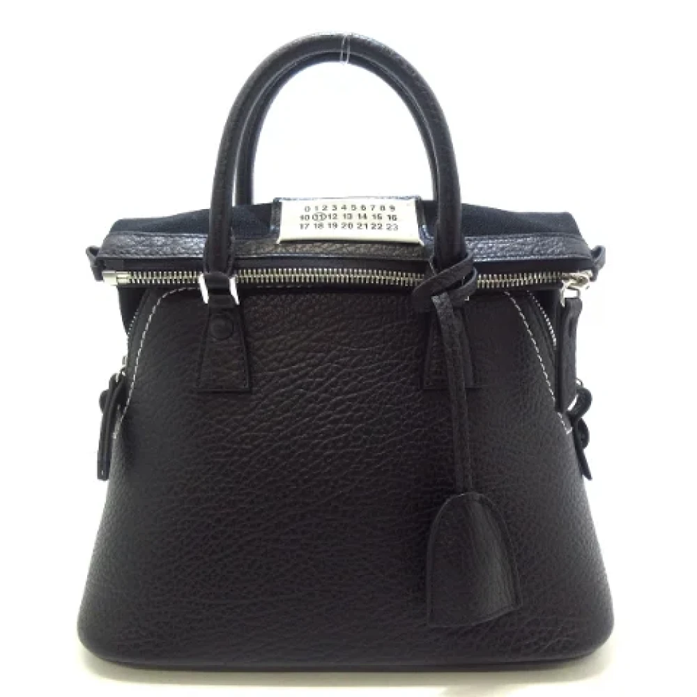 Maison Margiela Pre-owned Leather handbags Black Dames