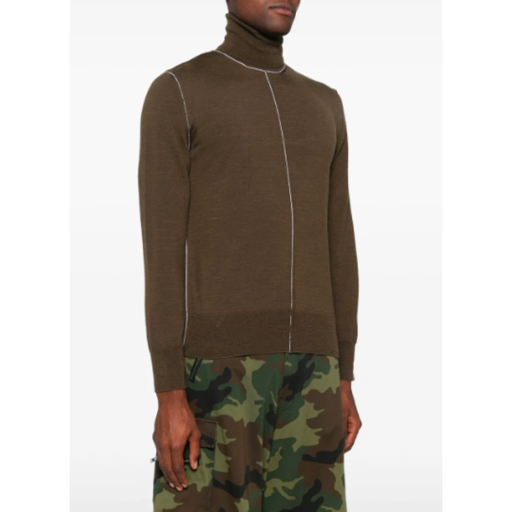 MM6 Maison Margiela Khaki Sweater Green Heren