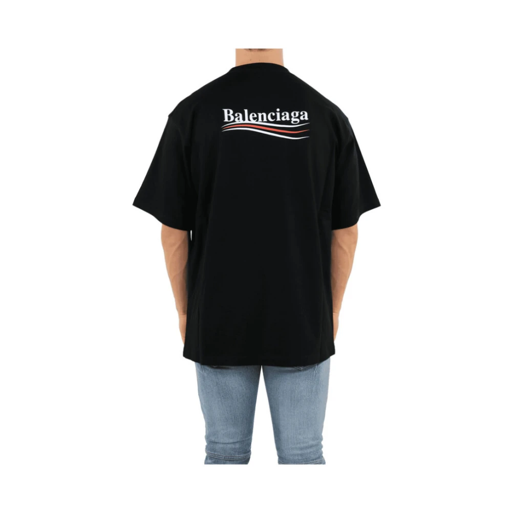Balenciaga Politieke campagne t-shirt grote pasorm Black Heren