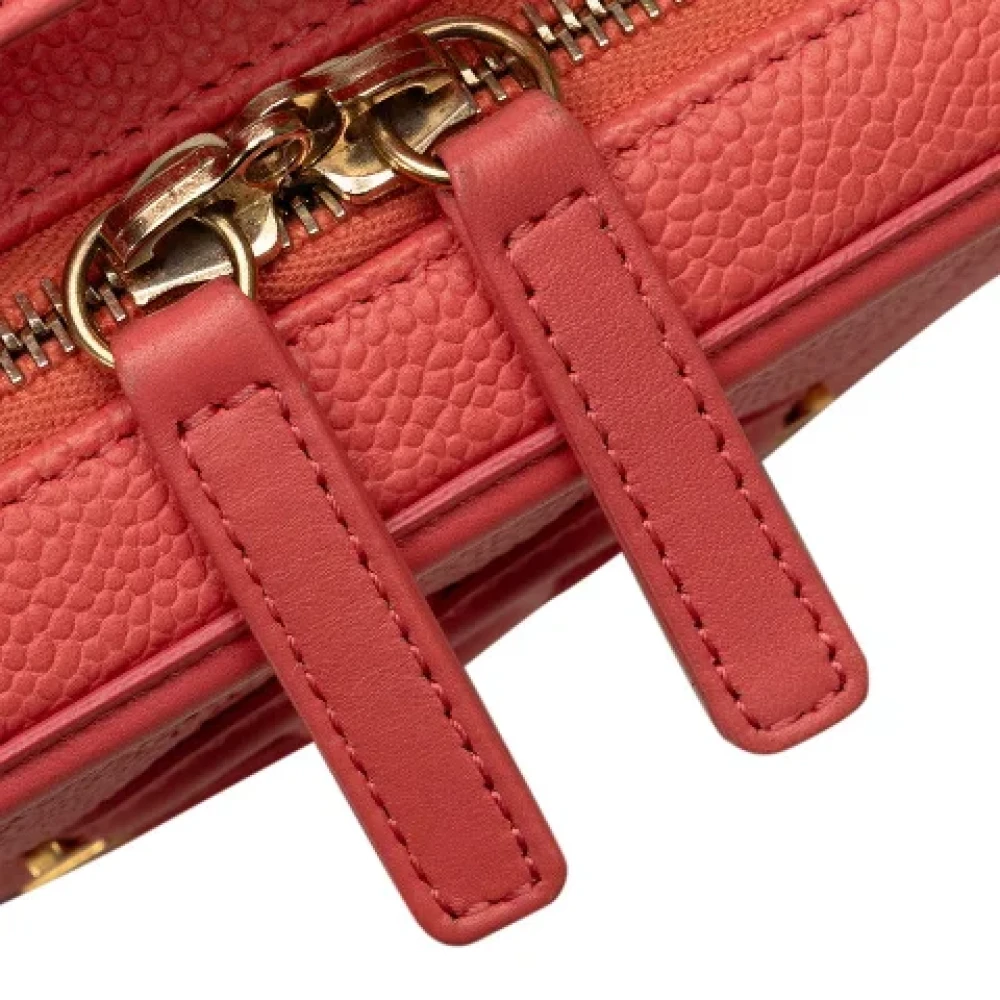 Chanel Vintage Pre-owned Leather handbags Pink Dames