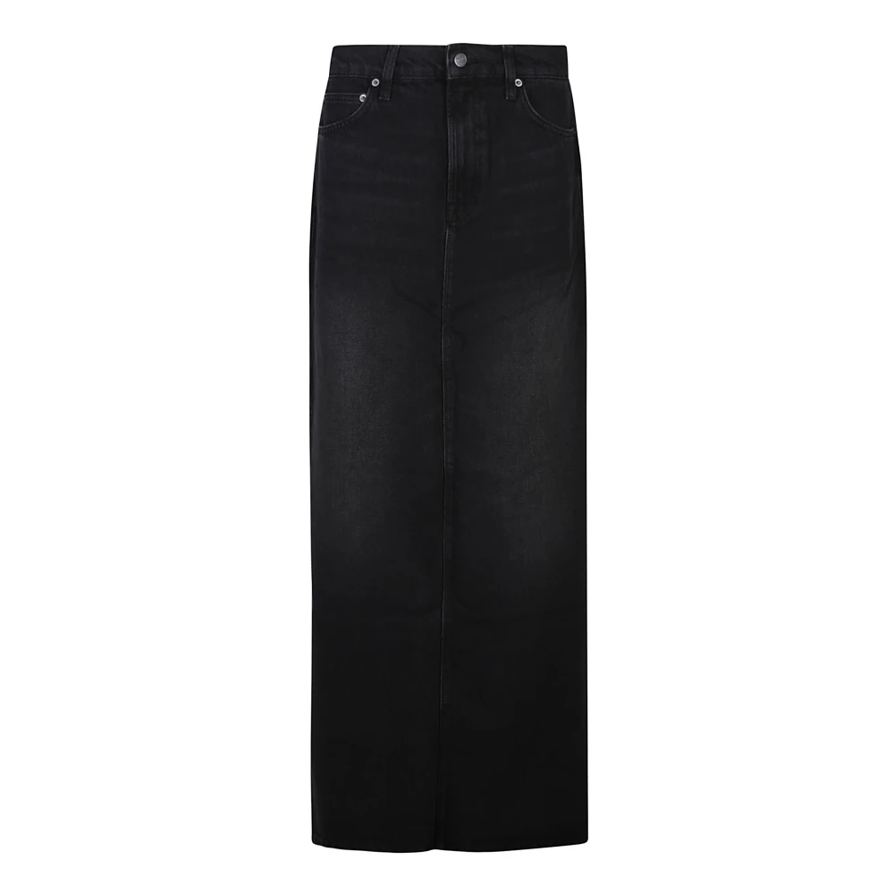 Mother Leuke Dip Maxi Rok Black Dames