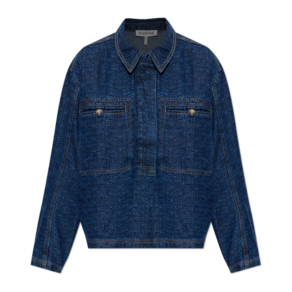 Munthe Women's Blue Shirts, Xs, Ruxa Top