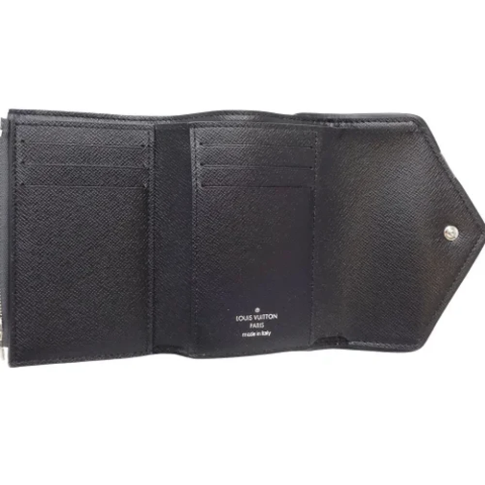 Louis Vuitton Vintage Pre-owned Denim wallets Black Dames