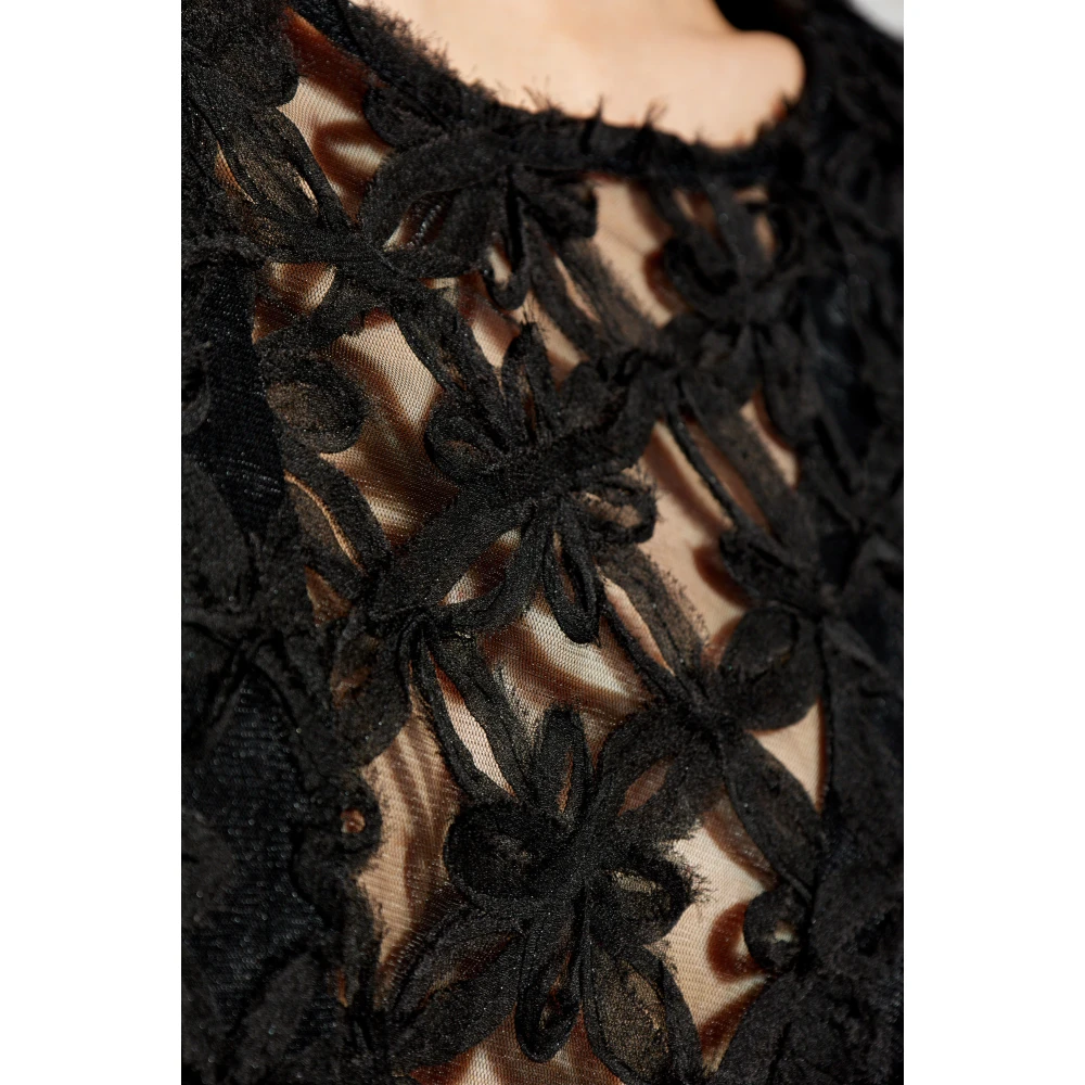 Munthe Jurk met lange mouwen Black Dames