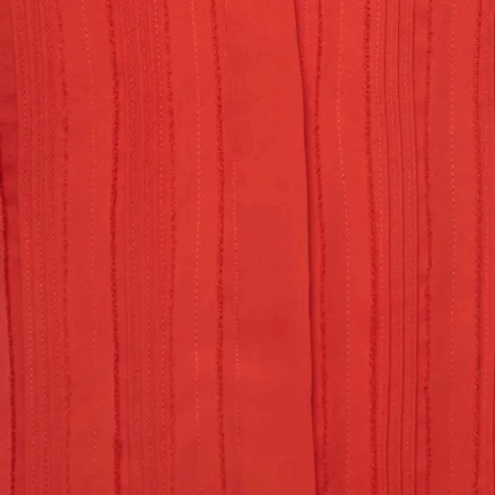 Carolina Herrera Pre-owned Silk tops Red Dames
