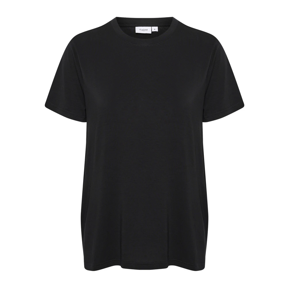 Saint Tropez Adeliasz Regular T-Shirt Svart Black, Dam