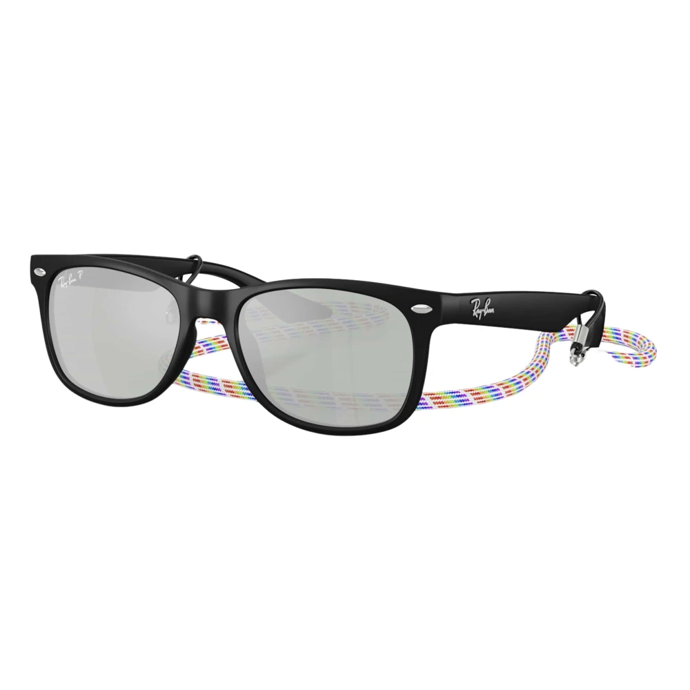 Ray-Ban Black Sunglasses, Unisex, One Size, New Junior Wayfarer Sunglasses