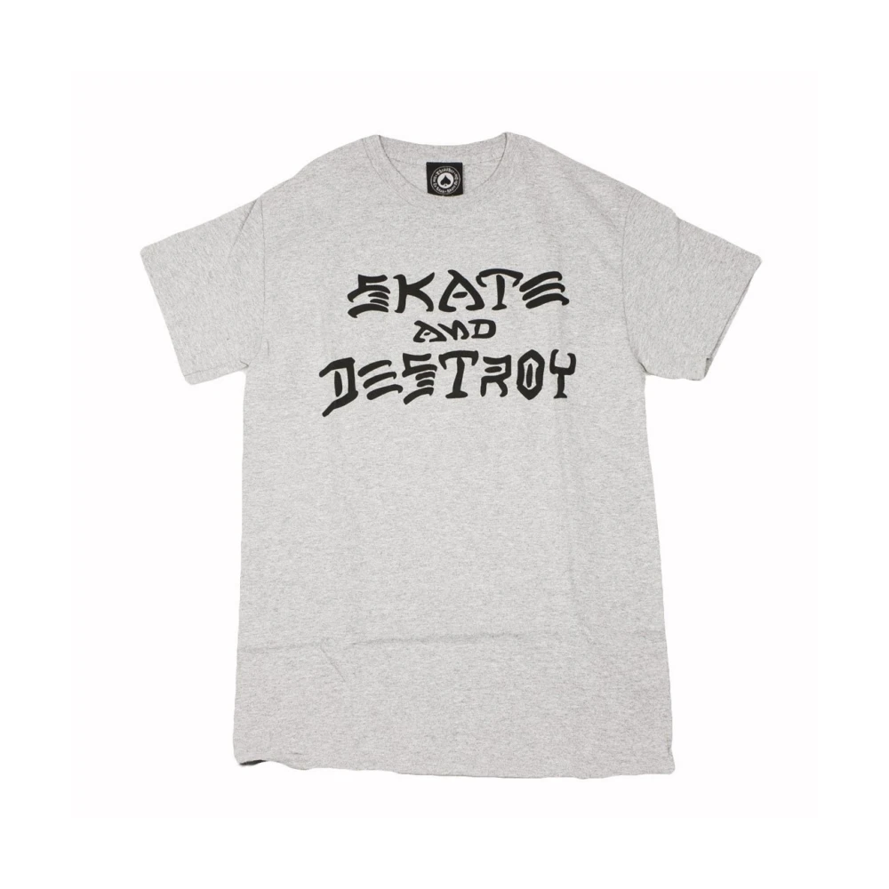 Thrasher Skate & Destroy T-Shirt Gray Heren