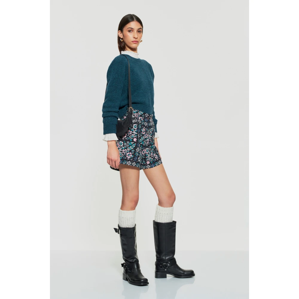 Antik batik Bloemen gequilt print shorts Multicolor Dames