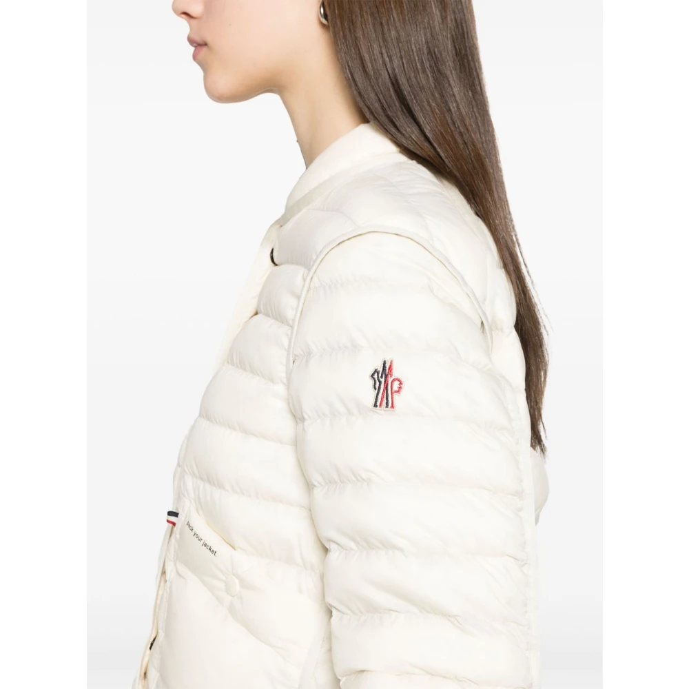 Moncler Witte Nylon Bomberjack White Dames