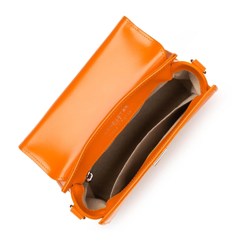 Lancaster Stijlvolle Flap Handtas met Metalen Sluiting Orange Dames
