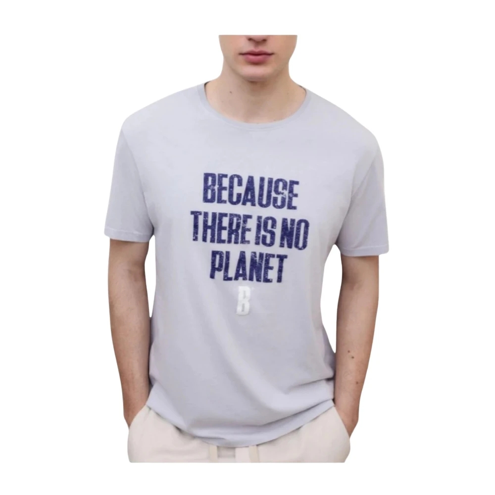 Ecoalf Men's Gray Crewneck T-Shirt - T-Shirts - L - Tops