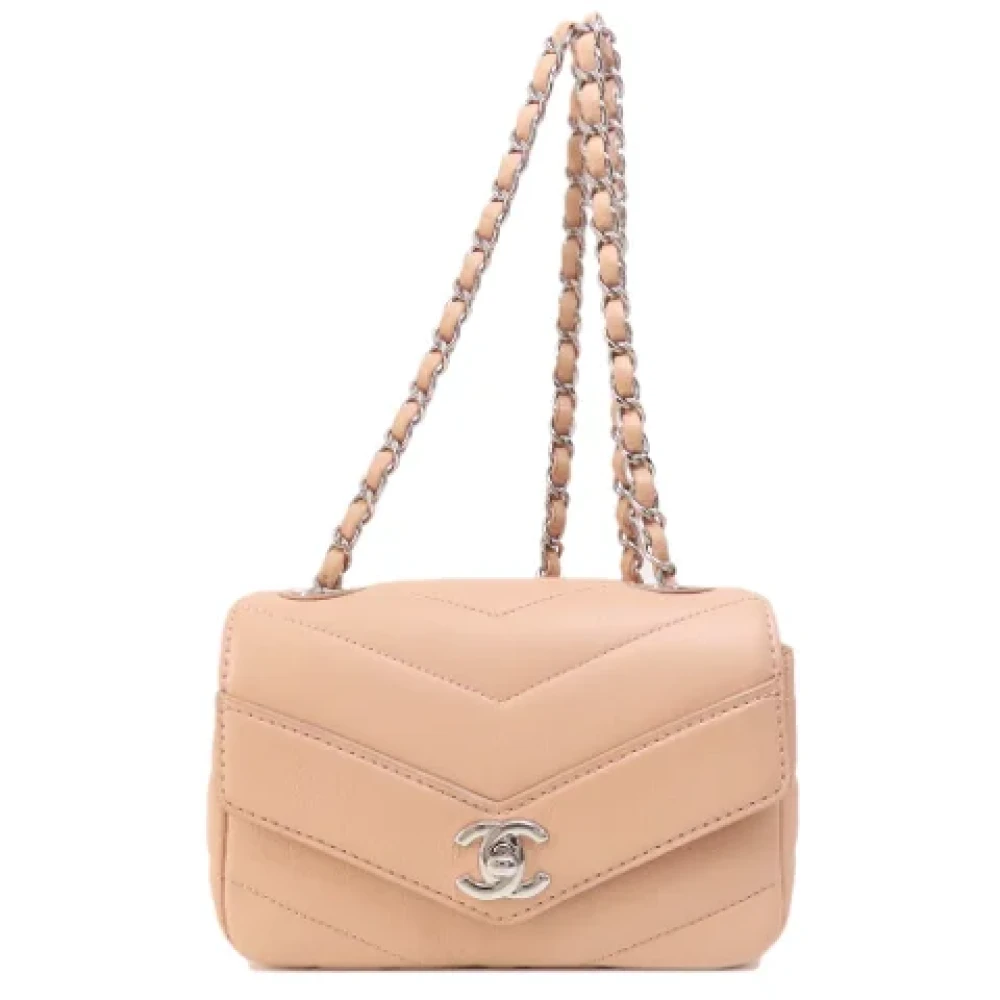 Chanel Vintage Pre-owned Fabric chanel-bags Pink Dames