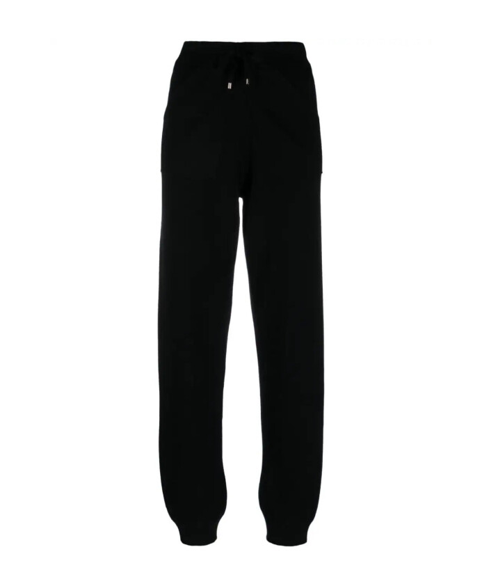 black-knit-casual-trousers