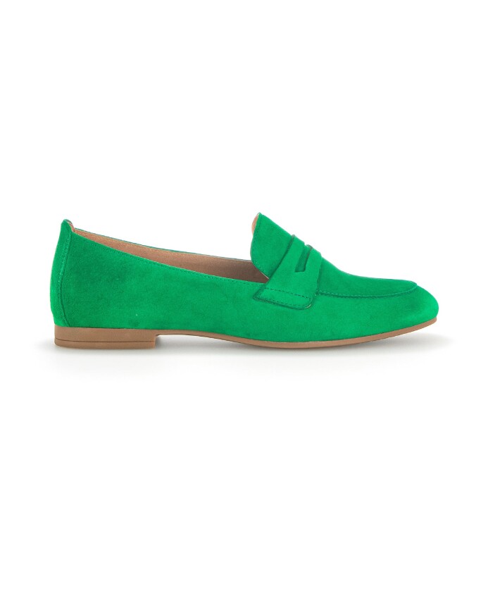 mocassins-en-daim-vert
