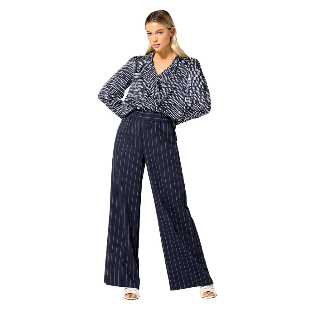 Caroline Biss Stijlvolle Broek 1574 Blue Dames