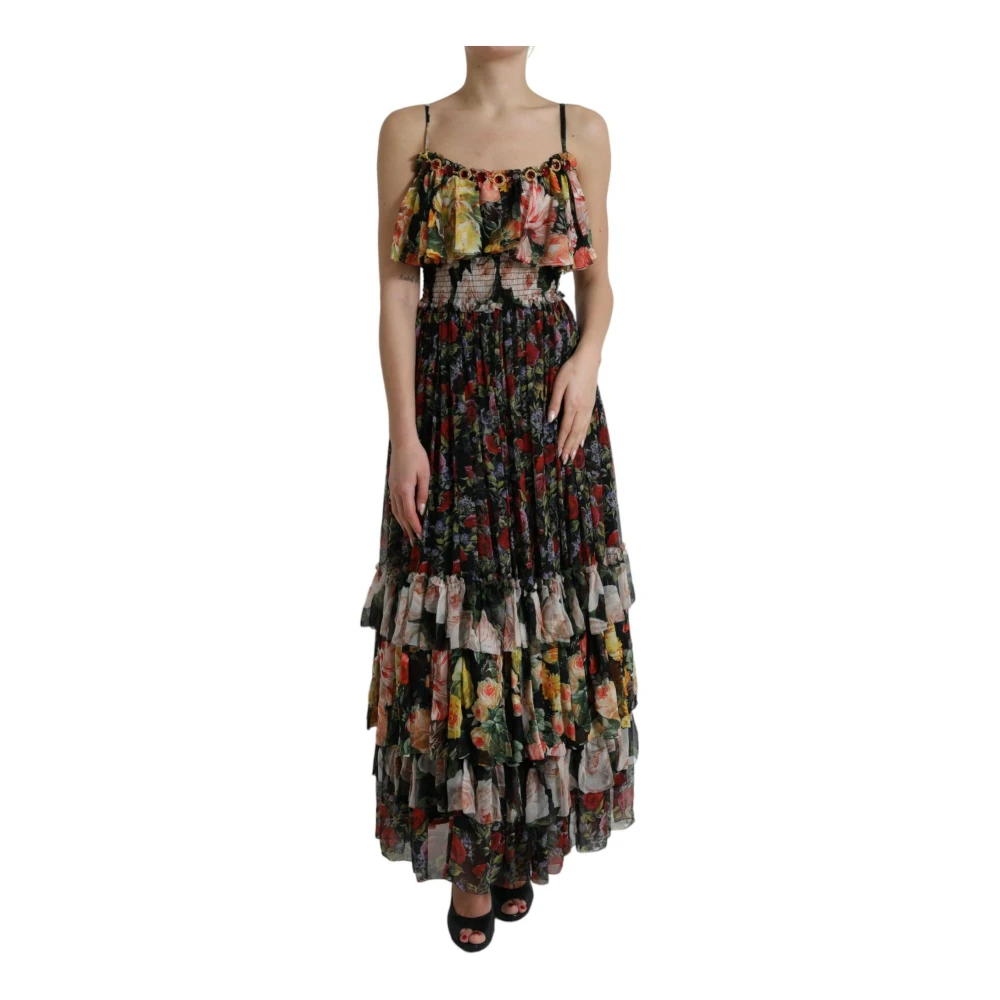 Dolce & Gabbana Women's Floral Tiered Maxi Dress