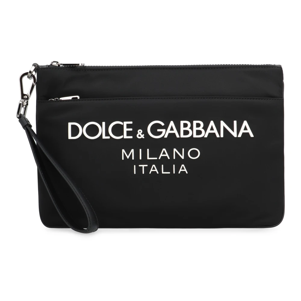 Dolce & Gabbana Men's Black Nylon Pouch