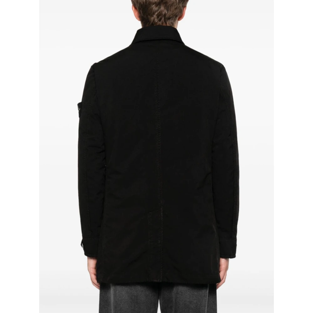 Stone Island Stijlvolle Winterjas Black Heren