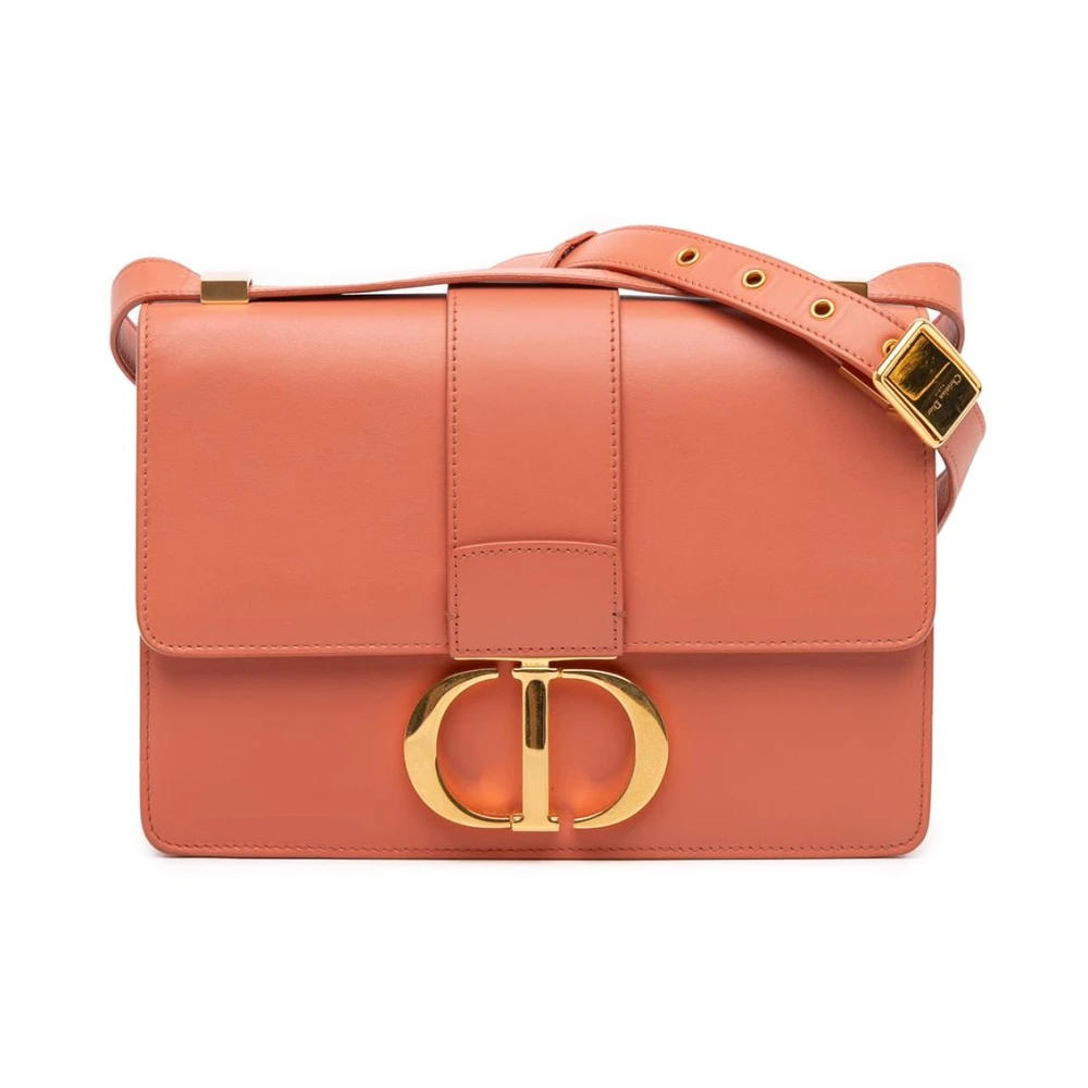 Dior Vintage Women's Orange Pre-Owned Flap Bag