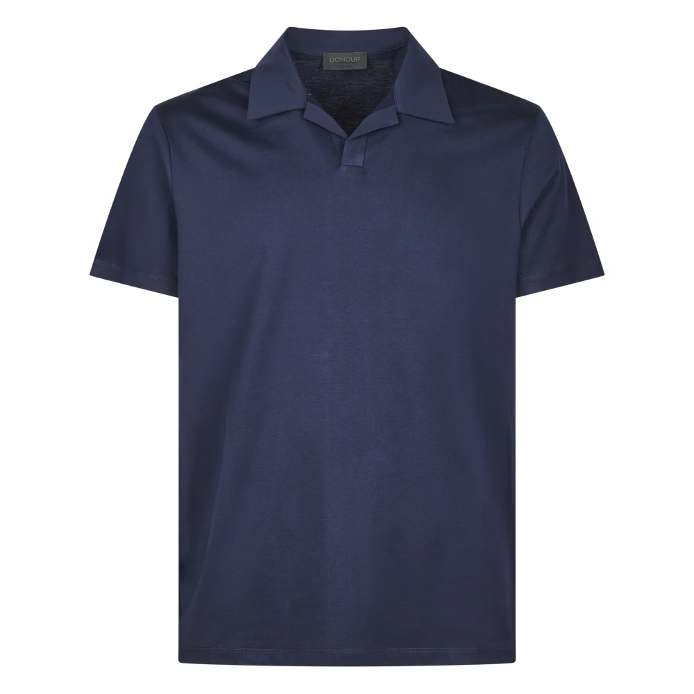 Dondup Men's Blue Polo Shirts, M, Regular-Fit Jersey Polo