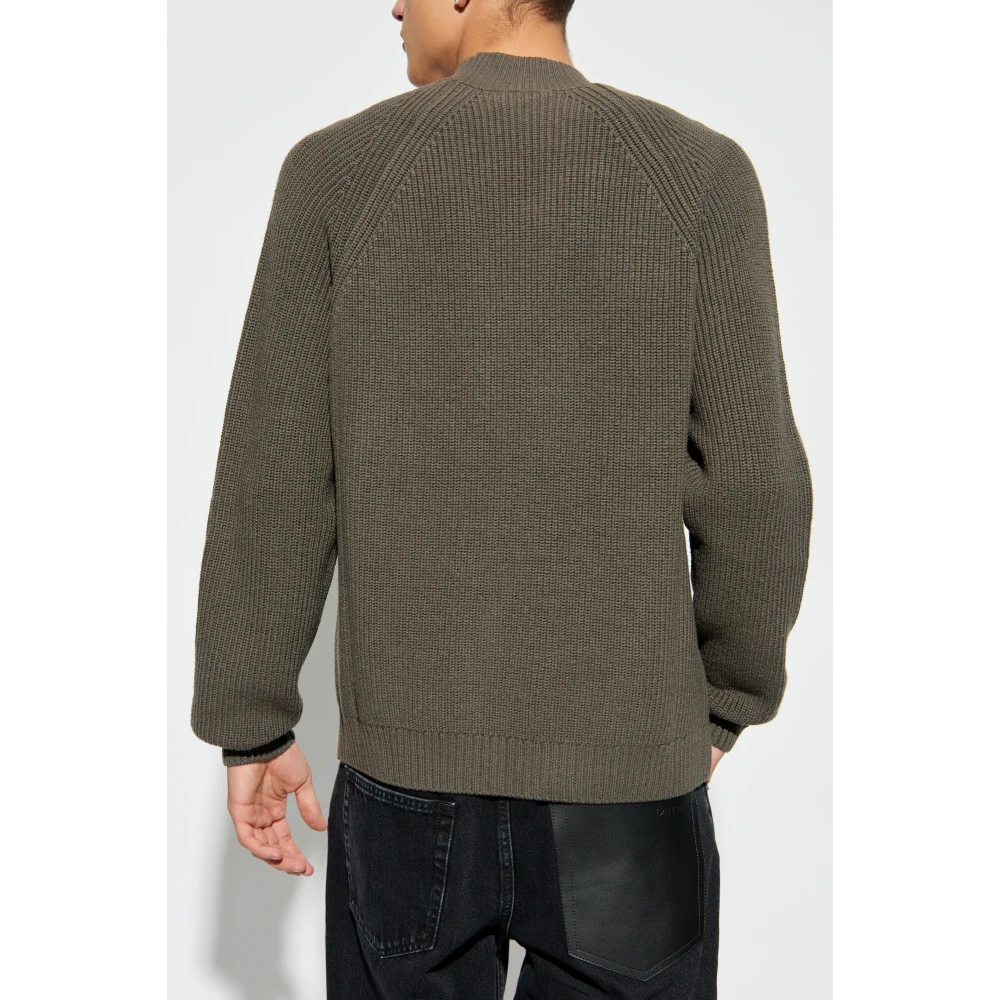 Emporio Armani Turtleneck met geborduurd patroon Green Heren