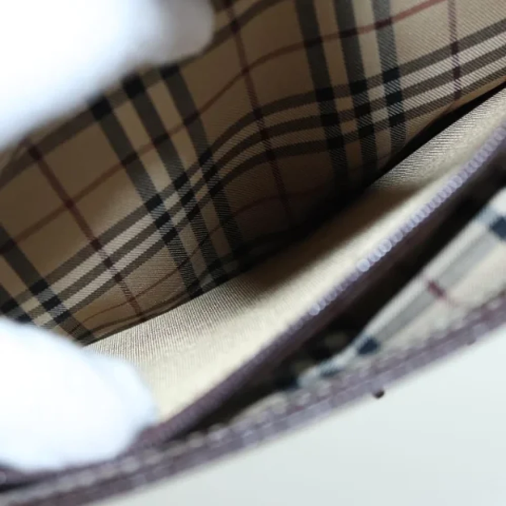 Burberry Vintage Pre-owned Leather clutches Brown Dames