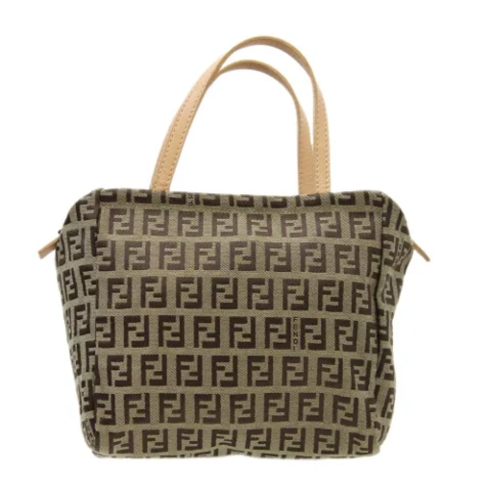 Fendi Vintage Pre-owned Canvas totes Beige Dames