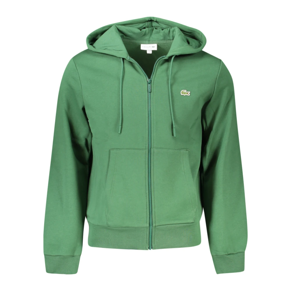 Lacoste Men's Green Long-Sleeved Hoodie