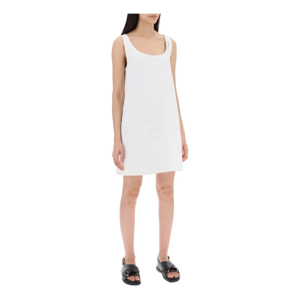 Marni Wijd uitlopende handgeborduurde mini-jurk White Dames