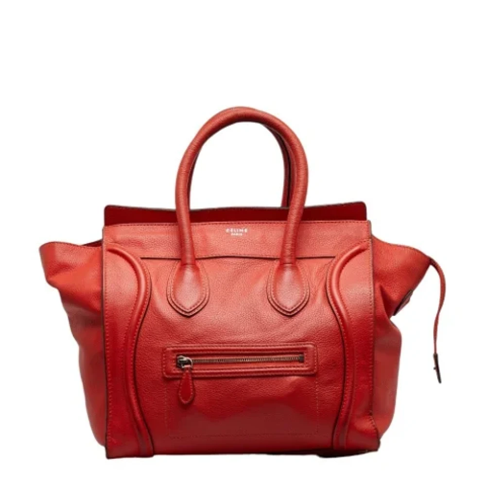 Celine Vintage Pre-owned Leather celine-bags Orange Dames