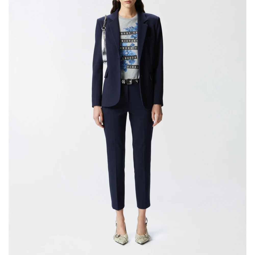 pinko Stijlvolle Bello Broek Blue Dames