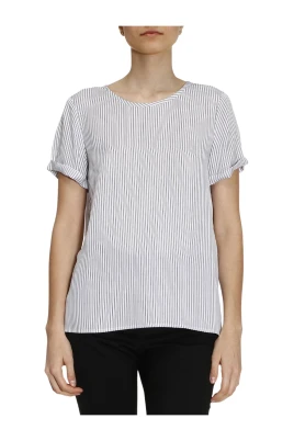 Blus i lätt jersey