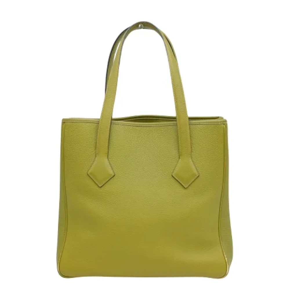 Hermès Vintage Pre-owned Leather handbags Green Dames