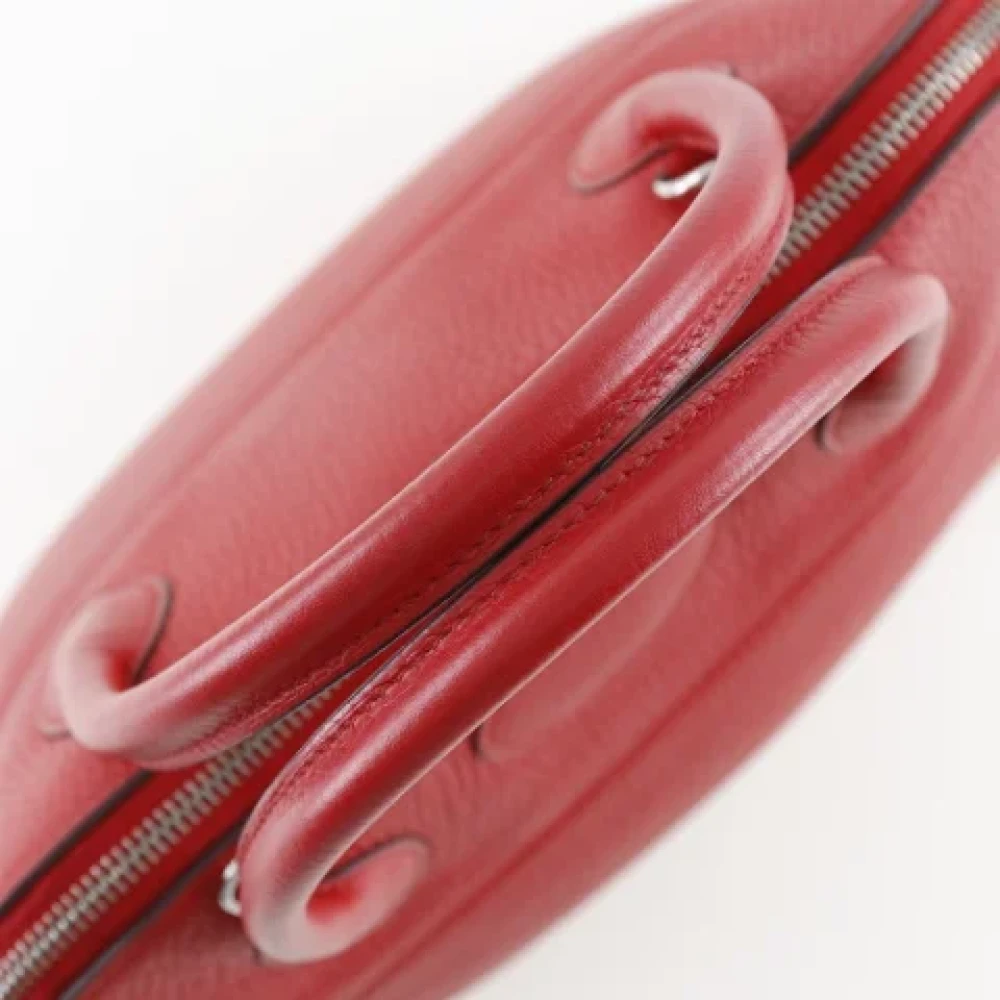 Hermès Vintage Pre-owned Leather handbags Red Dames