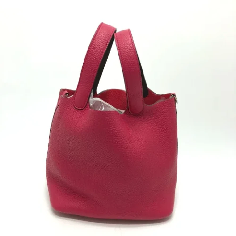 Hermès Vintage Pre-owned Leather handbags Pink Dames