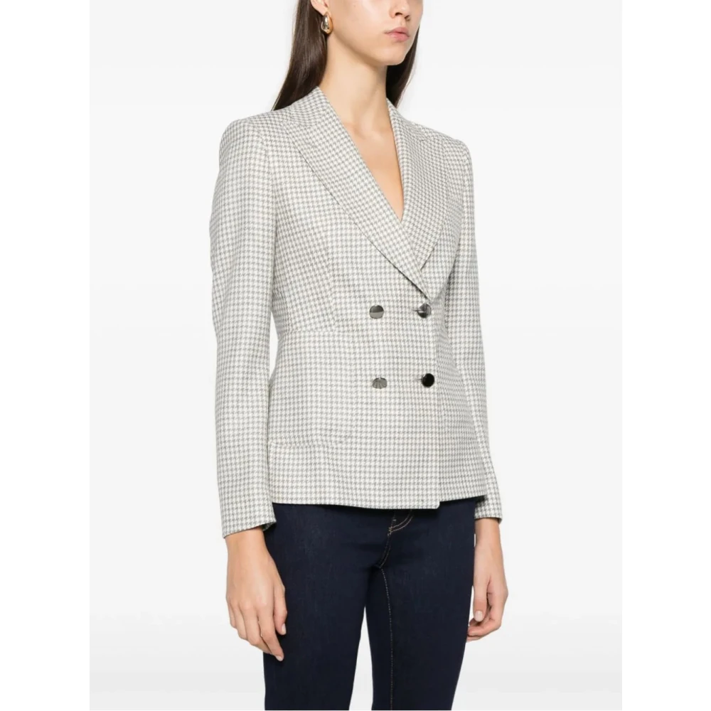 Tagliatore Dameskleding Jas P1363 Aw24 Gray Dames