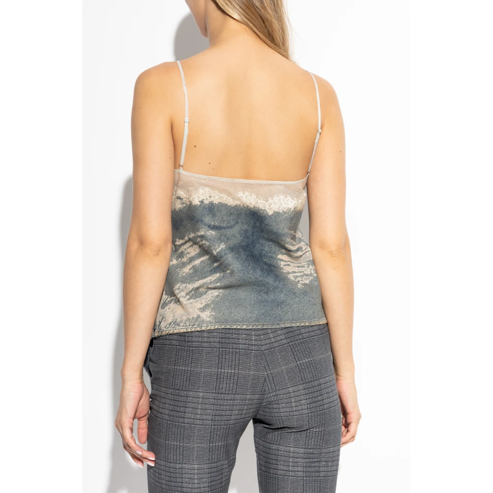 Diesel Top De-Tre-Fsf Gray Dames