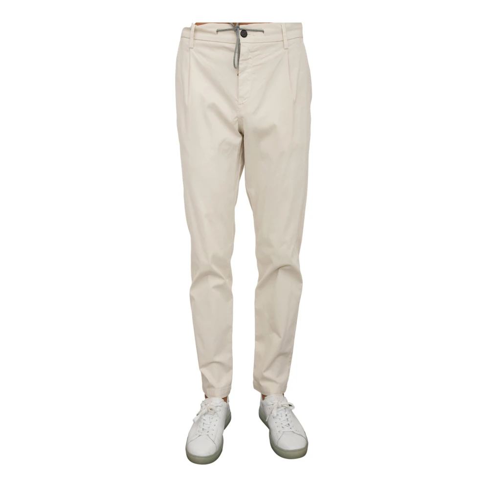 Eleventy Ivory Jogger Broek Beige Heren