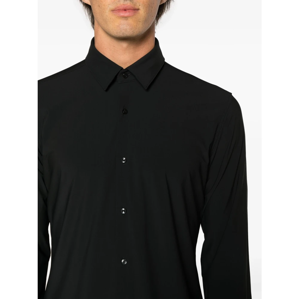 Hugo Boss Slim Fit Polyamide Elastaan Shirt Black Heren