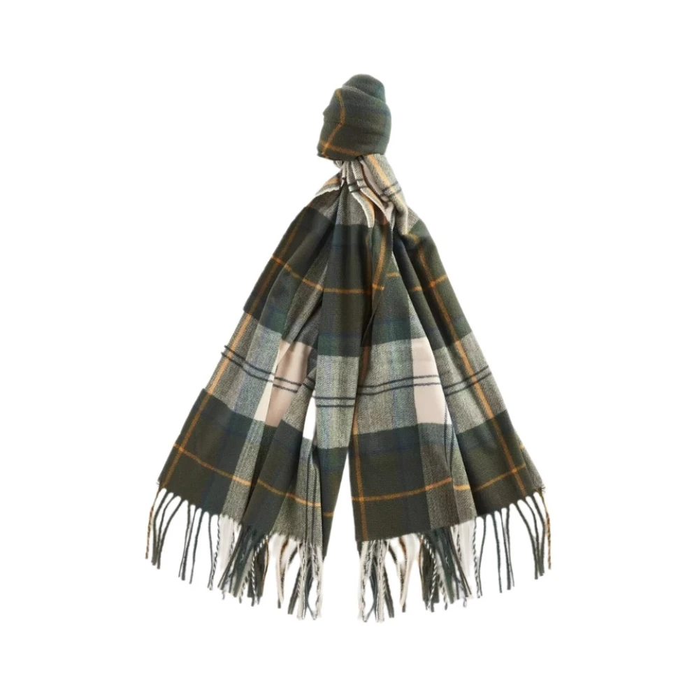 Barbour Groene Tartan Wrap Sjaal Green Dames