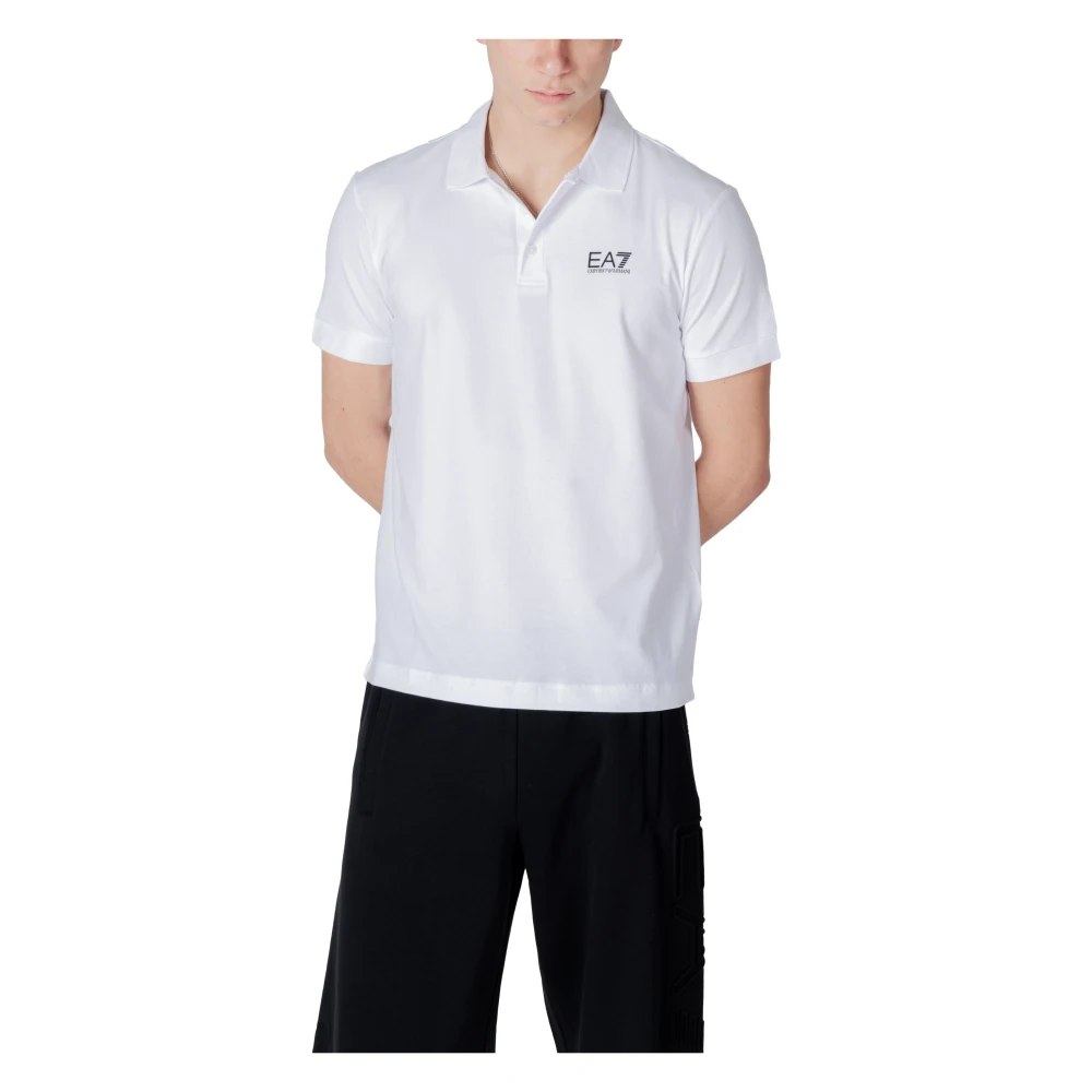 Emporio Armani EA7 Korte Mouw Polo Lente Zomer Collectie White Heren