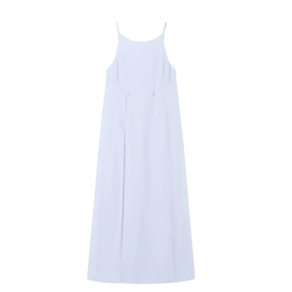 Emporio Armani Blue A-Line Midi Dress - Female - Midi Dresses - L - Dresses